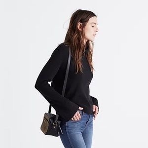 Madewell Bell-Sleeve Ribbed Turtleneck Sweater